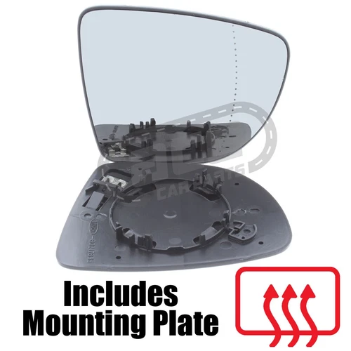 Renault Captur X87 2013-2020 Wide Angle Heated Wing Mirror Glass Drivers Side