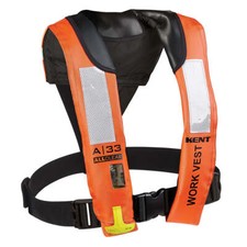Kent Safety Products A-33 All Clear Automatic Inflatable Work Vest Life Jacket