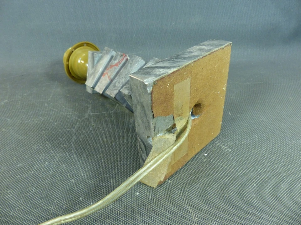 Lámpara de noche vintage de mármol gris diseño siglo XX Foto 4 de 4