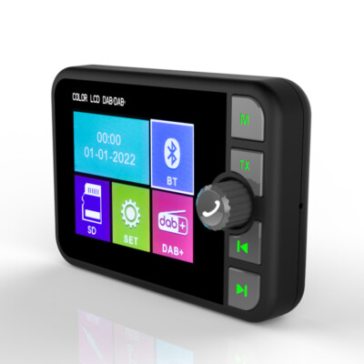 2.4'' Auto DAB/DAB+ Autoradio Adapter Bluetooth Wireless FM Transmitter EmpfäNger