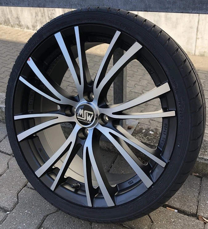 Sommerräder smart 453 fortwo forfour MSW 20/4 schwarzfrontpoliert 17" Hankook - Bild 2 von 4