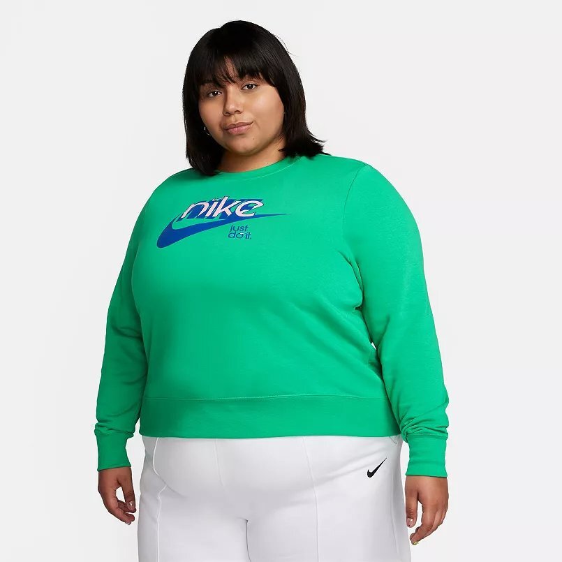plus size nike crew neck