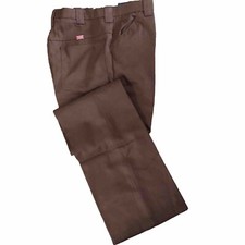 VINTAGE 70s  COCA COLA' Riverside Red Tag BROWN UNIFORM WORK PANTS 36 X 36.