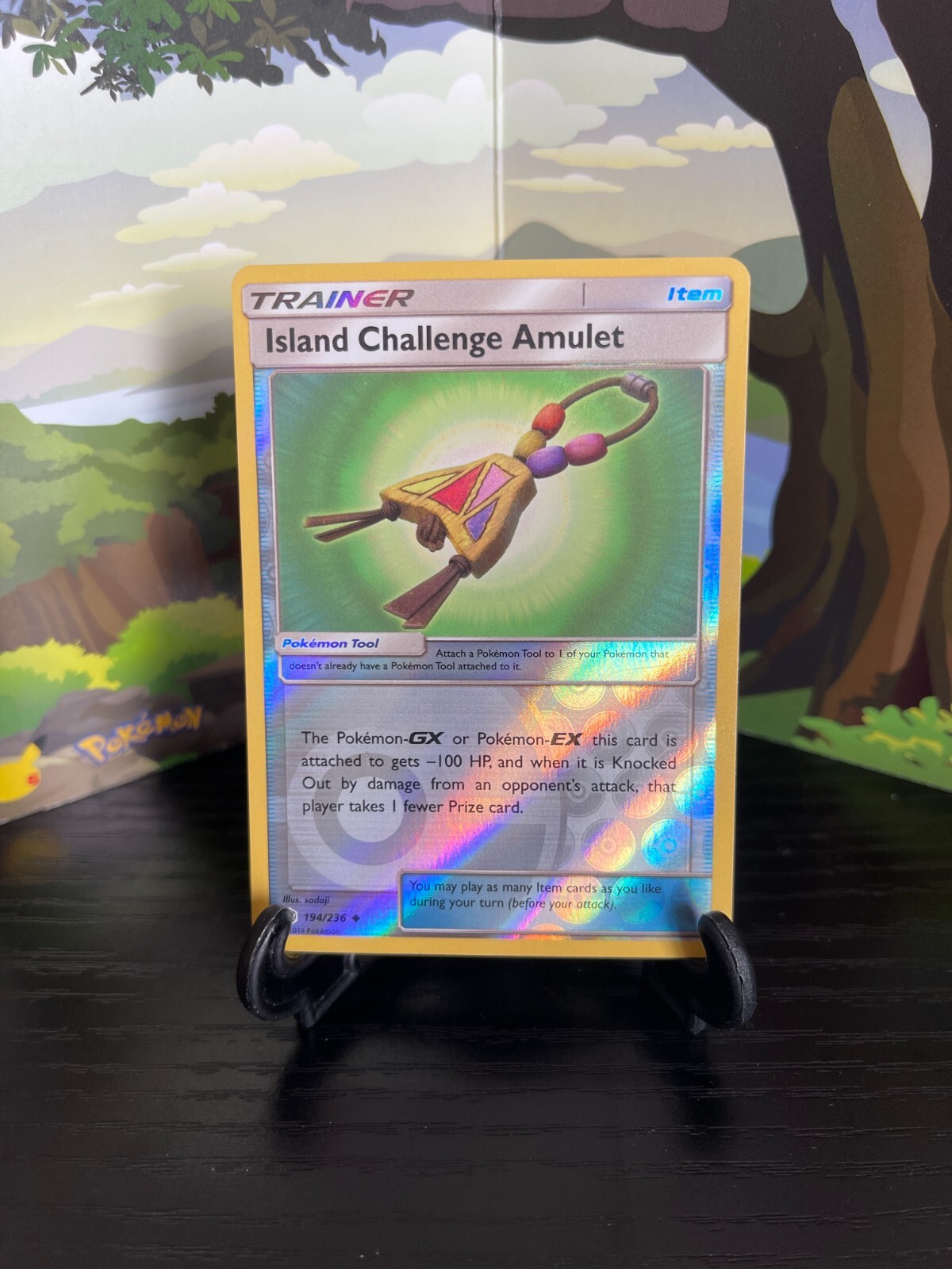 Island Challenge Amulet 194/236 - Cosmic Eclipse - Uncommon - Reverse Holo - LP