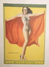 "Summer Flame" Billy De Vorss Pin Up Art Print by Louis F. Dow Litho 1940s