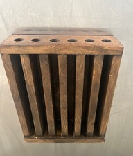 Dark Stained Wood Display Stand For Lip Balm, Essential Oils, Etc.