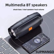 RGB Portable BT Dual Speaker Stereo Subwoofer Small Speaker Multi-Color Lighting