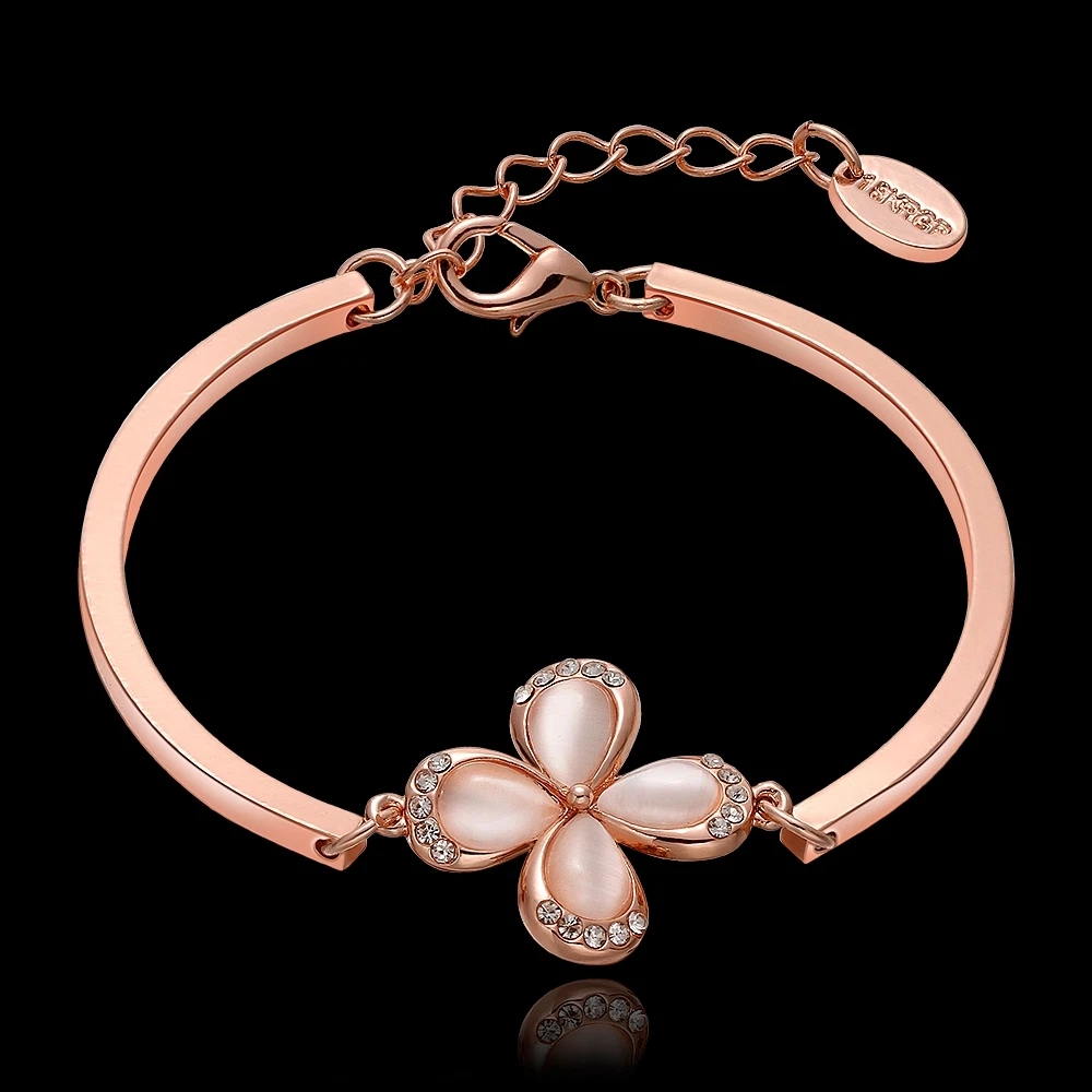 Rose gold opal bracelet deals