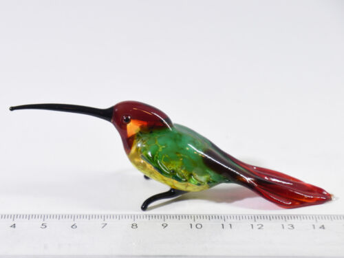 Colibri, colibri, figurine en verre, travail manuel, animaux en verre, verre de Murano - Photo 1/7