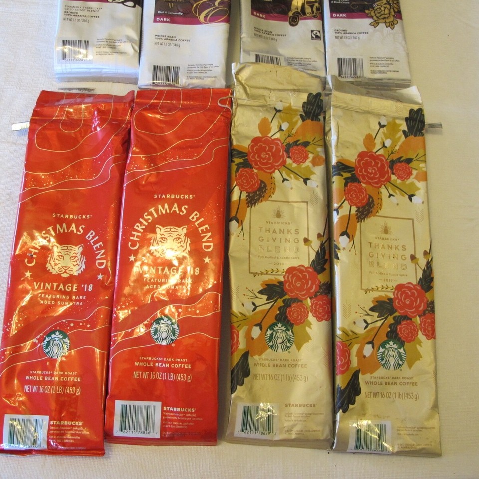 8 EMPTY STARBUCKS COFFEE BAGS 4 LB/4 12 OZ eBay