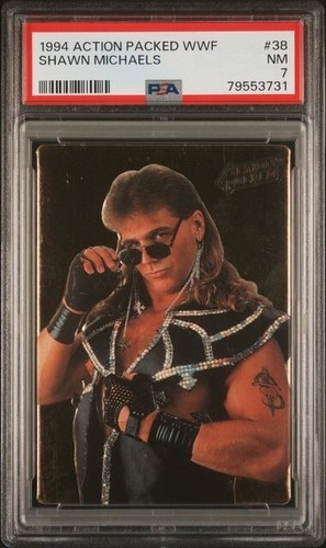 1994 Action Packed WWF #37 Shawn Michaels PSA 7 - LOW POP - Picture 1 of 2