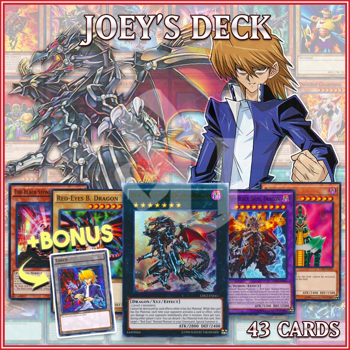 JOEY'S RED-EYES DECK 43 | Black Flare Dragon Jinzo Metal Scapegoat