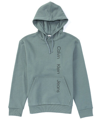 Men Calvin Klein Logo Earth Hoodie Pullover Cotton Hooded