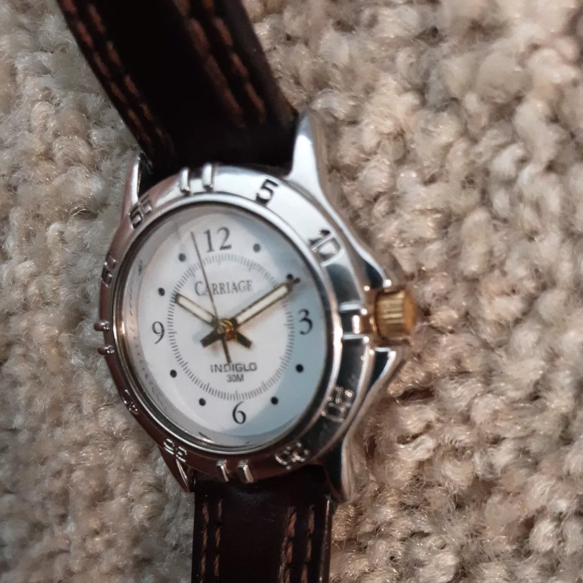 Carriage indiglo cheap 30m watch
