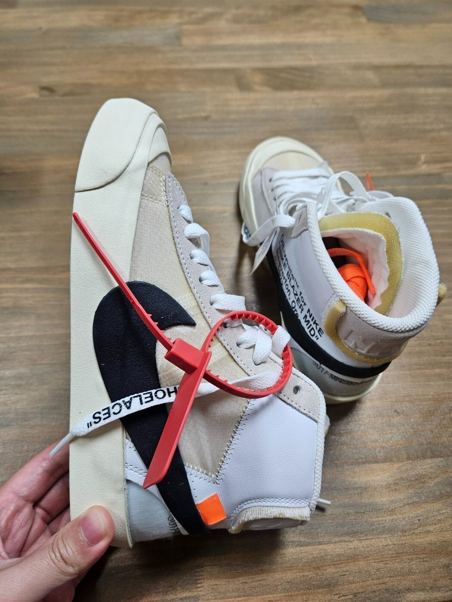 Size 4 - Nike Blazer Mid x OFF-WHITE The Ten 2017 887230775362| eBay
