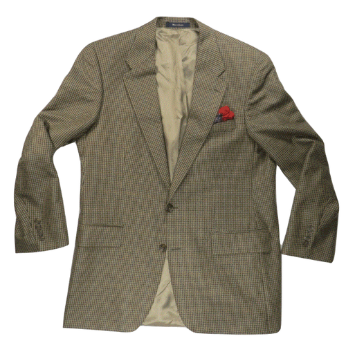 Ralph Lauren Polo University Club Mens Blazer Jacket 42 Tall Tweed Silk Wool  - Picture 12 of 12