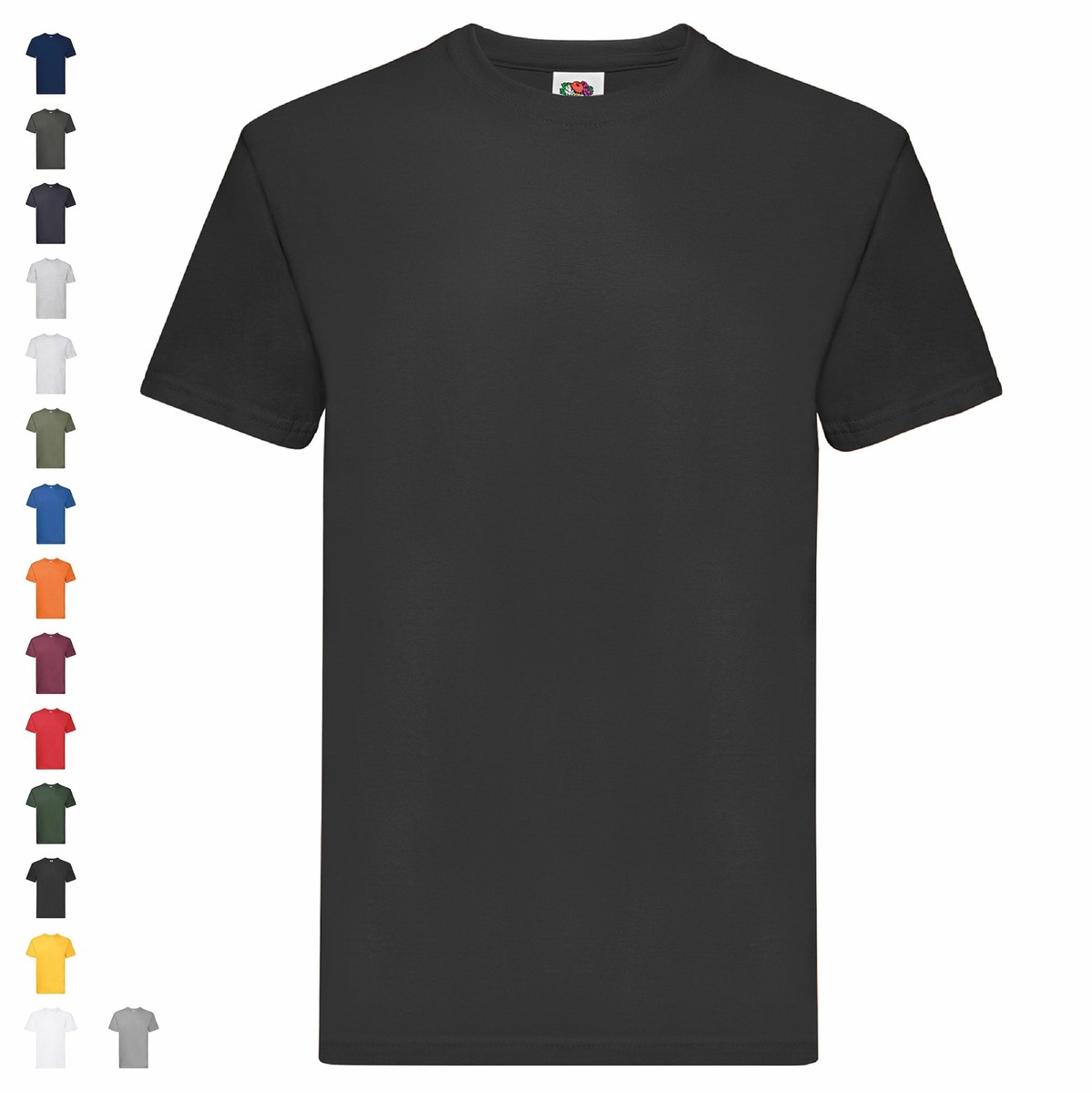 Fruit Of The Loom Baseball T-Shirt – Weiß/Rot, Größe S, 100% Baumwolle
