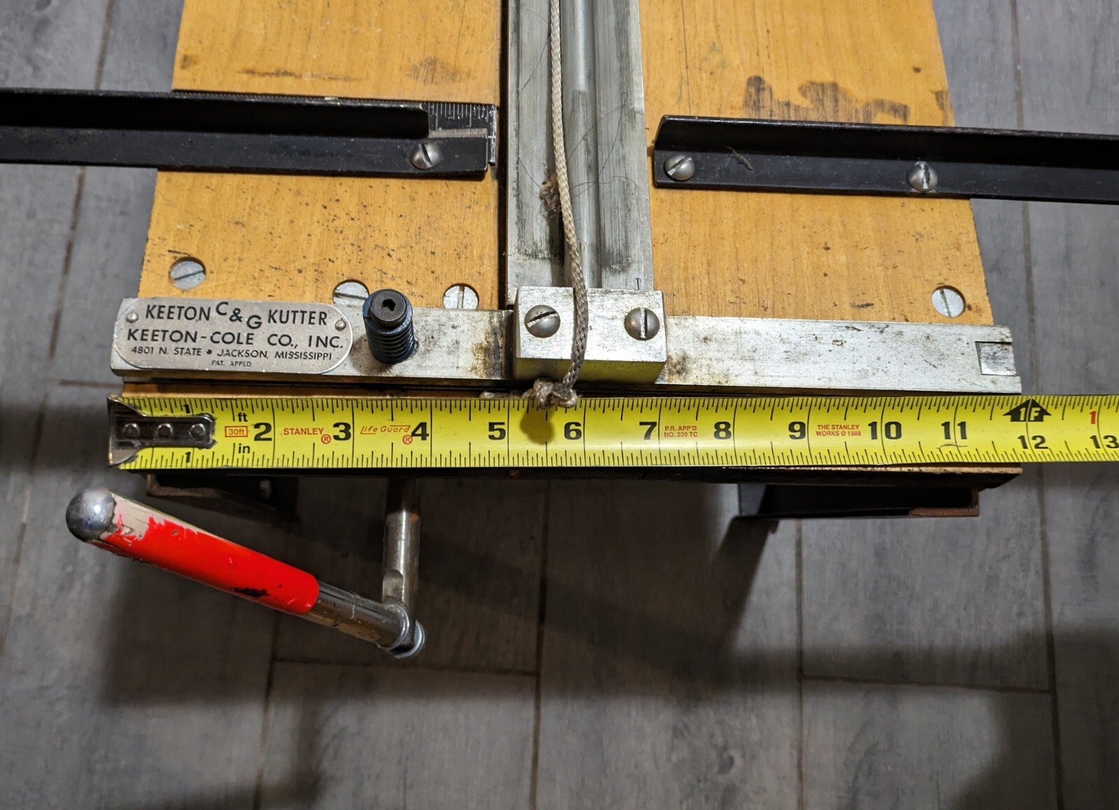 Vintage Keeton Kutter C&G Mat Board Cutting Machine Commercial Cutter