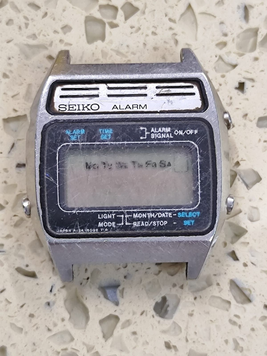 Vintage Seiko watch Digital A134-5000 Work & stop Need Repar or
