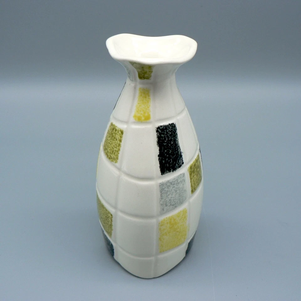 MIDWINTER POTTERY MOSAIC 5” BUD VASE JESSIE TAIT #291 MID-CENTURY MODERN PERFECT - Image 3 of 4