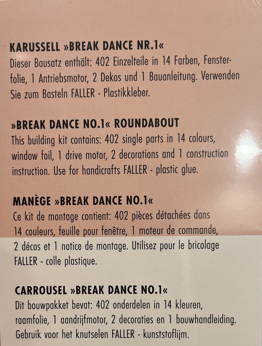 Faller 140461 Karussell Break Dance Nr.1 (Gebraucht) in Reinach BL für
