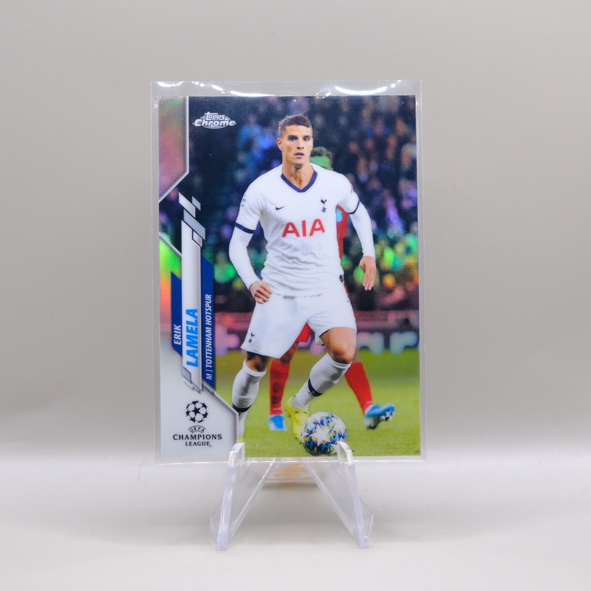 2019-20 Topps Chrome UEFA Champions League Refractor Erik Lamela