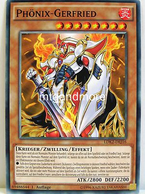 Yu-Gi-Oh - 3x Phönix-Gerfried - DEJ16 - LDK2 - Legendary Deck II Joey