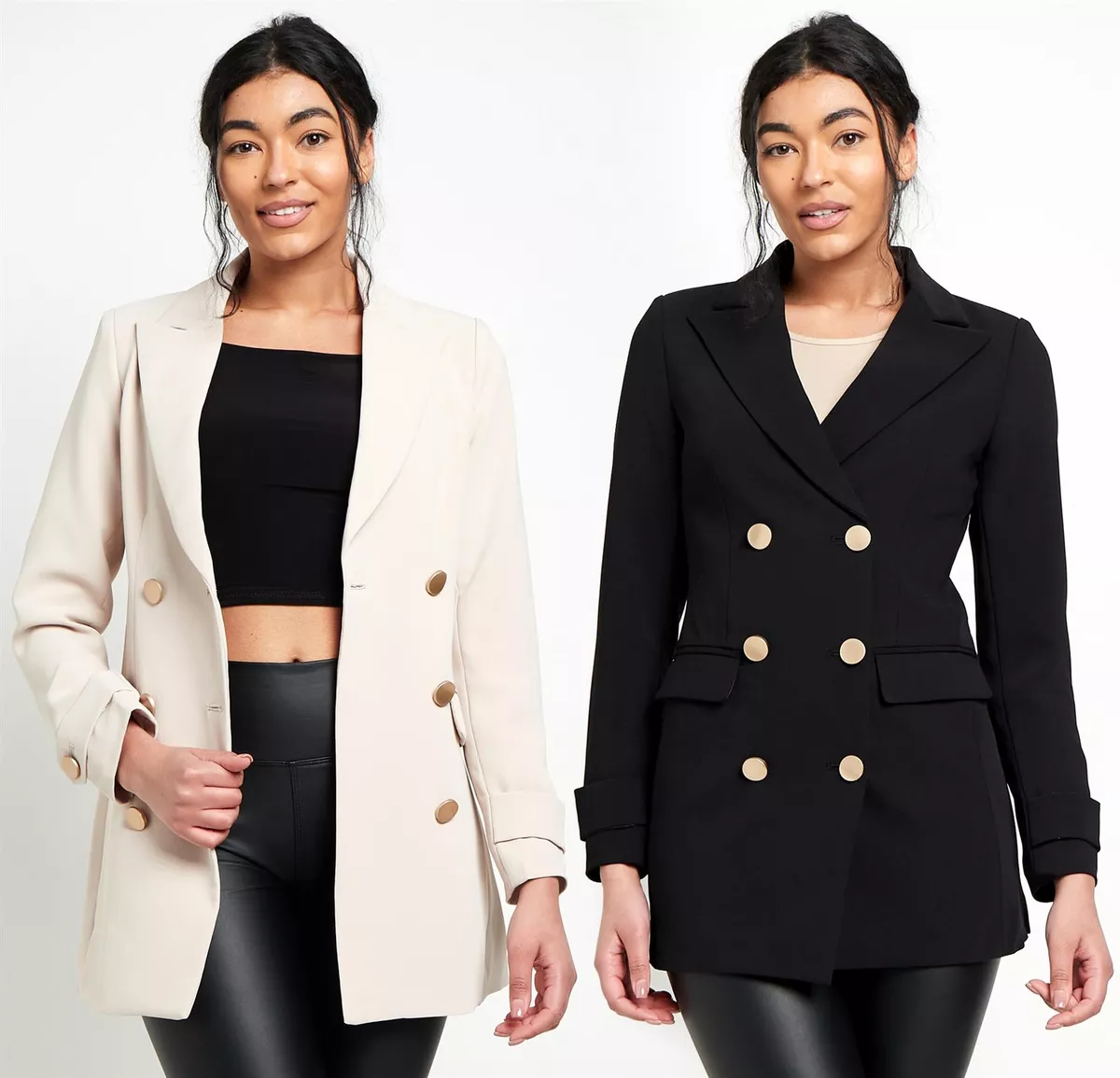 Double Breasted Longline Tailored Coat