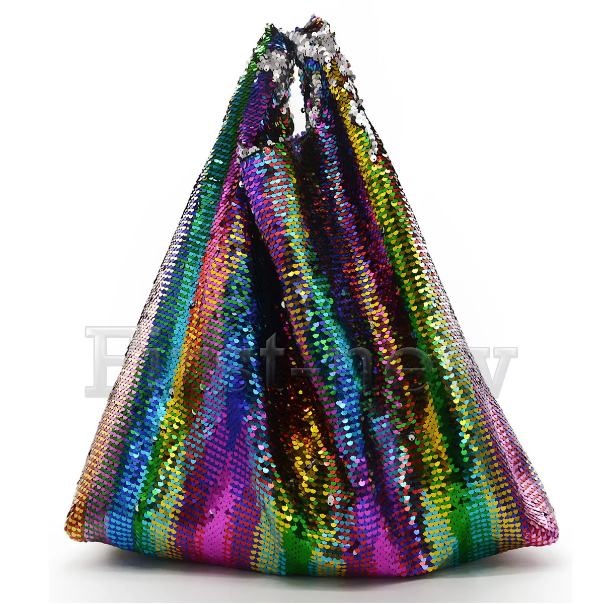Rainbow sequin clutch best sale bag
