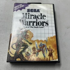 Miracle Warriors: Seal of the Dark Lord (Sega Master, 1988) No Manuel
