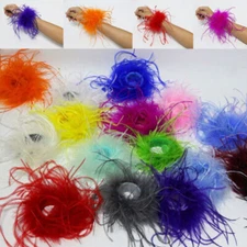 Cuff Slap Arm Warmer Ostrich Hoop Feather Wrist Sleeve Fluffy Hair Ring η