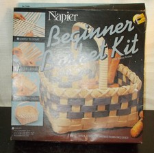 RARE VINTAGE 1986 Napier Beginner Basket Kit CRAFT NEW IN BOX
