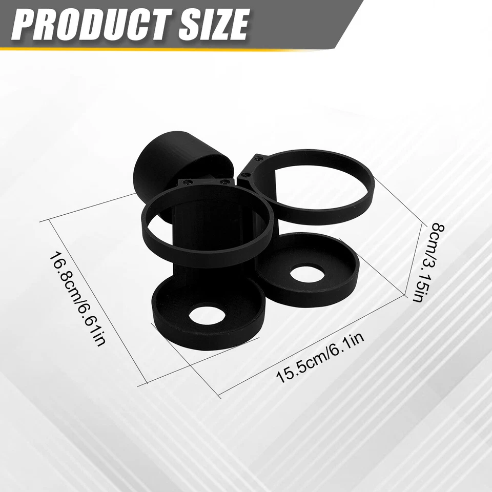 Portavasos doble montado apto para Citroen Berlingo Peugeot Partner 2008-2017 Foto 4 de 4