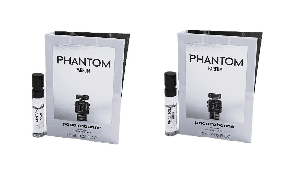 2X Paco Rabanne PHANTOM Parfum Pure Perfume Spray Sample Vial