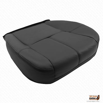 2007 to 2014 Chevy Tahoe Passenger Replacement Bottom Leather Seat Cover Black