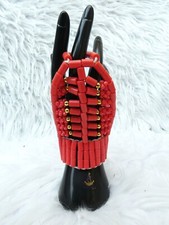 PrestigeApplause Nigerian Edo Coral Hand Beaded Pair wedding Party Beaded Igbo