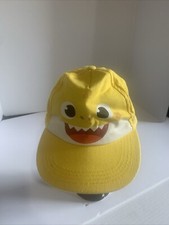Youth Baby Shark Yellow Hat Nickelodeon Snap Back Adjustable Super Cute