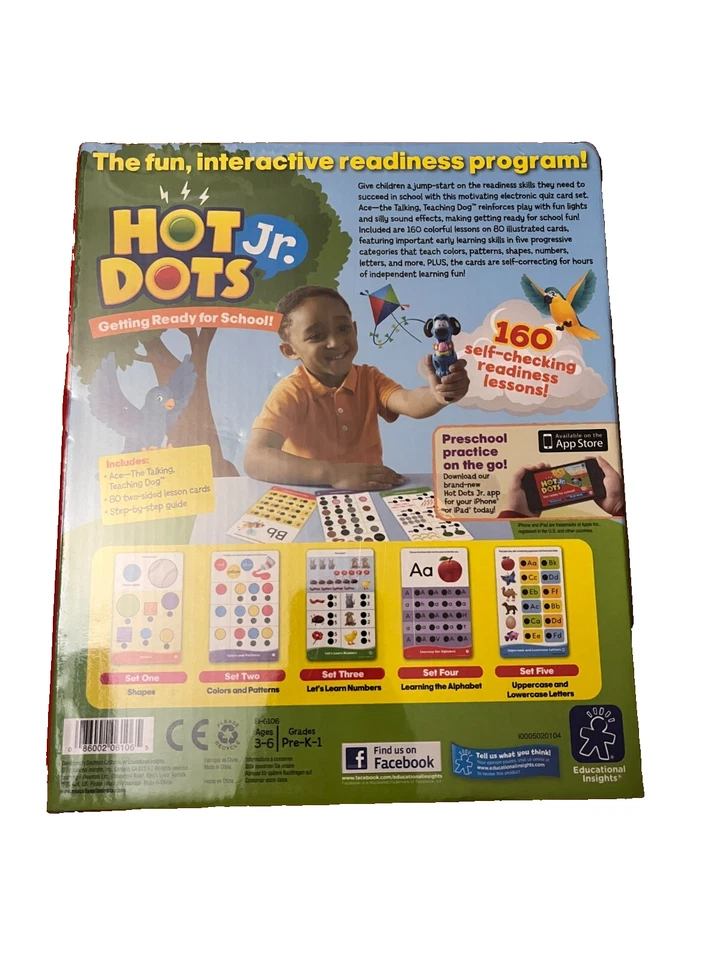 Hot Dots Jr. Getting Ready for School! Ace the Talking, Teaching Dog 160 Lessons - Image 2 of 4
