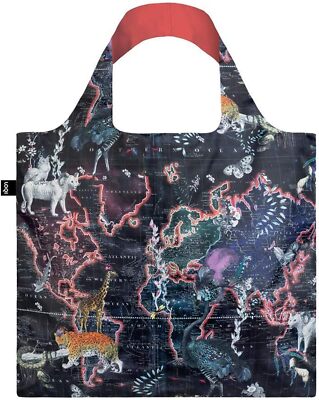 LOQI unisex-adult Artist Kristjana S Williams O/S, World Map 
