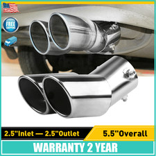 For 1x Exhaust Pipe Tip Rear Tail Throat Muffler Stainless Steel Round Parts New For 1x Exhaust Pipe Tip Rear Tail Throat Muffler Stainless Steel Round Parts New
