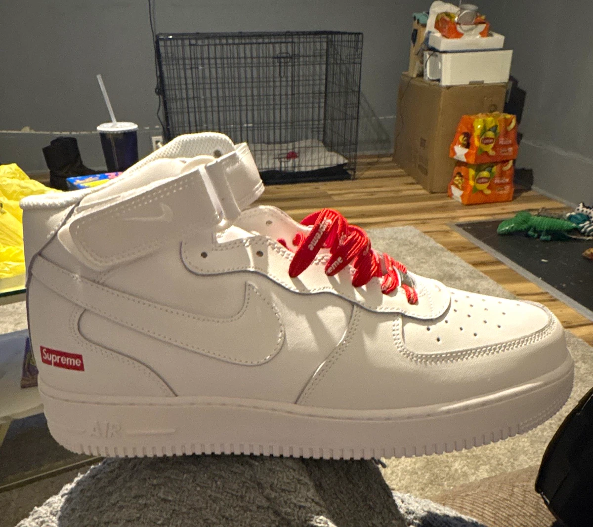 Nike Air Force 1 Mid Red for Sale | Authenticity Guaranteed | eBay