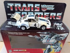 VINTAGE 1984 G1 TRANSFORMER AUTOBOT JAZZ WITH BOX AND PARTS