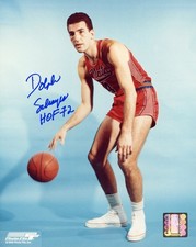 Dolph Schayes signed 8x10 photo Syracuse Nationals autograph HOF 72 inscription