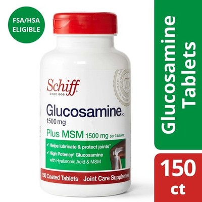 Glucosamine 1500Mg (Per Serving) plus MSM Tablets (150 Count), to Help S