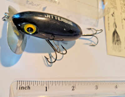 Vintage 5/8 oz Fred Arbogast Jitterbug Topwater Fishing Lure Early
