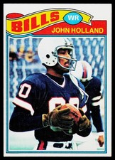 John Holland, 1977 Topps, #17, Buffalo Bills, RC