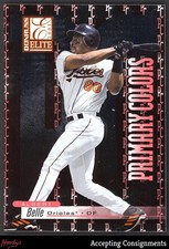 2001 Donruss Elite Primary Colors Red #PC34 Albert Belle 725/975 ORIOLES