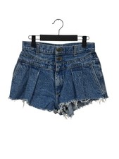 Vintage 90's Lee Women's High Waisted Cutoff Denim Shorts Size 28