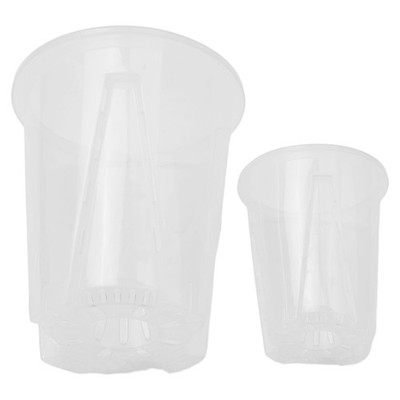 Clear Plastic Orchid Pots With Holes Transparent Flower Pot Succulents Plant