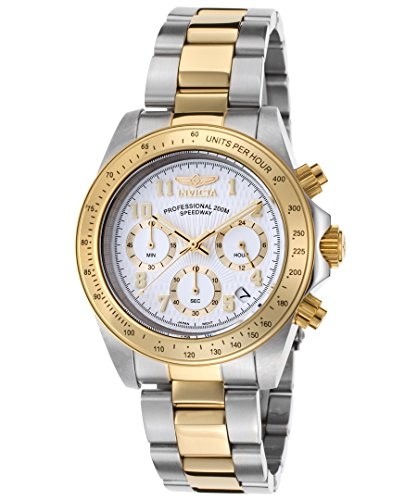 Invicta Speedway Chronograph White Dial Two-tone Men's Watch